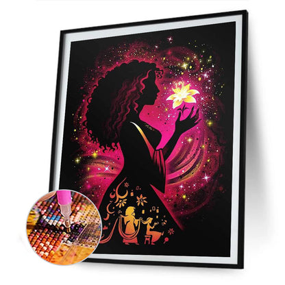Princess Silhouette 30*40CM(Canvas) Full Round Drill Diamond Painting
