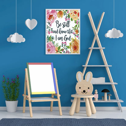English 30*40CM(Canvas) Special Shaped Drill Diamond Paiting