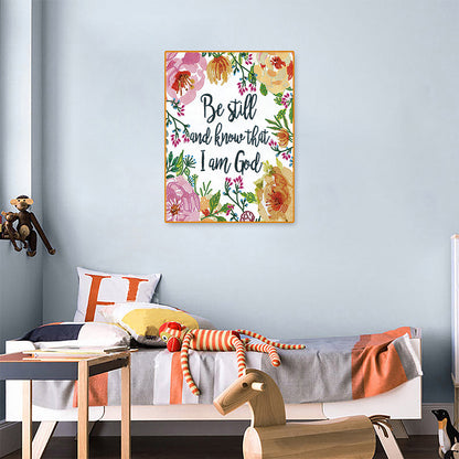 English 30*40CM(Canvas) Special Shaped Drill Diamond Paiting