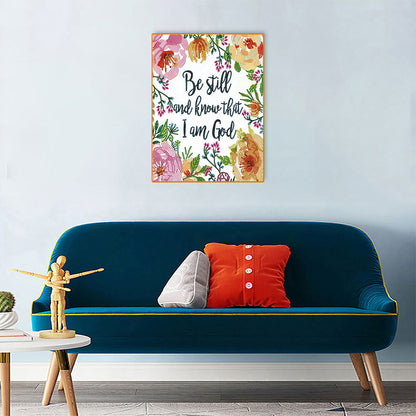 English 30*40CM(Canvas) Special Shaped Drill Diamond Paiting
