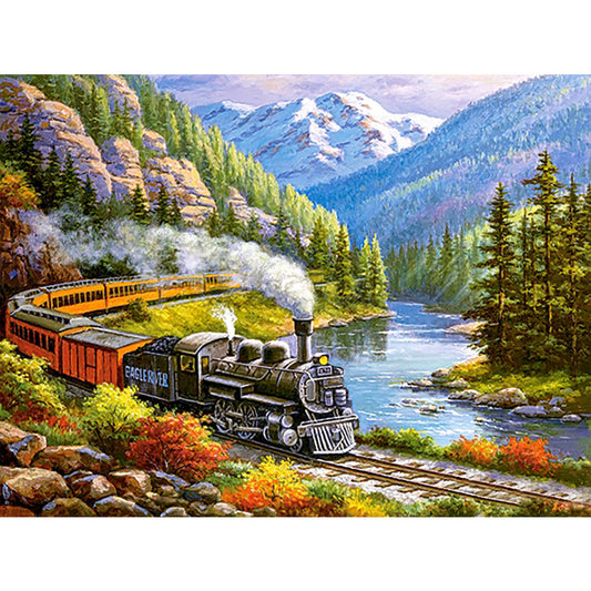 Train - Full Round Drill Diamond Painting 60*50CM