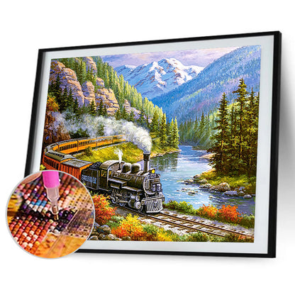 Train - Full Round Drill Diamond Painting 60*50CM