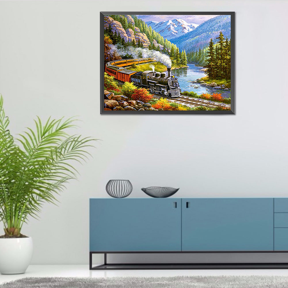 Train - Full Round Drill Diamond Painting 60*50CM