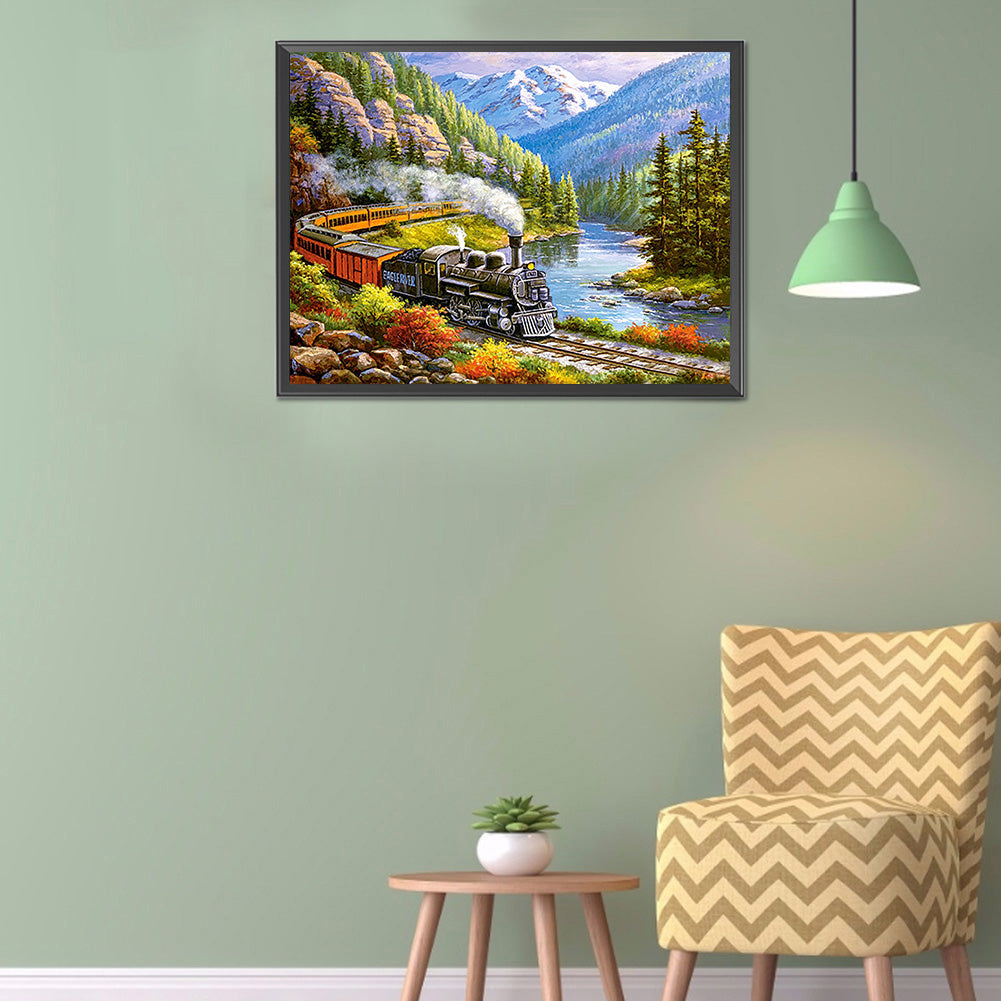 Train - Full Round Drill Diamond Painting 60*50CM