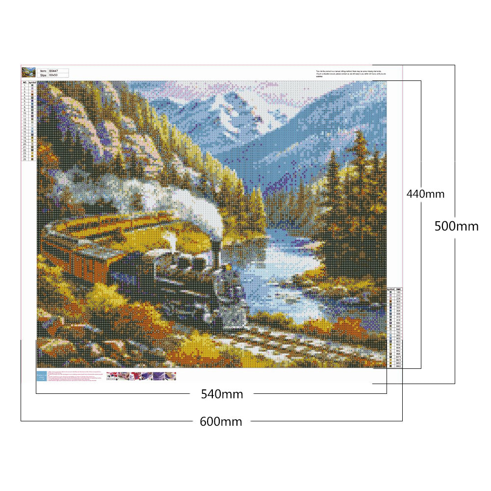 Train - Full Round Drill Diamond Painting 60*50CM