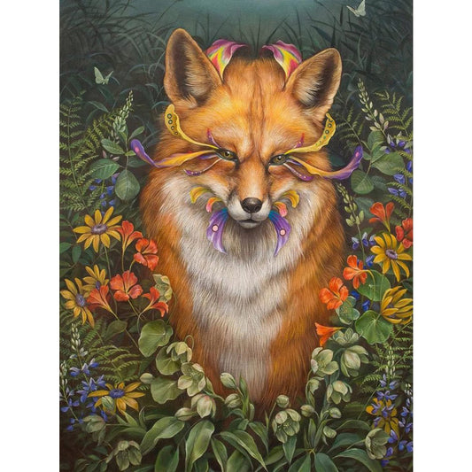 Fox - Full Round Drill Diamond Painting 30*40CM