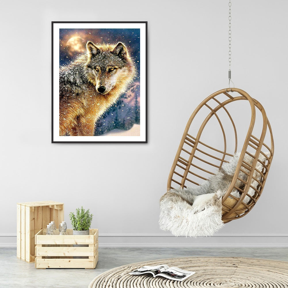 Wolf - Full Round Drill Diamond Painting 30*40CM
