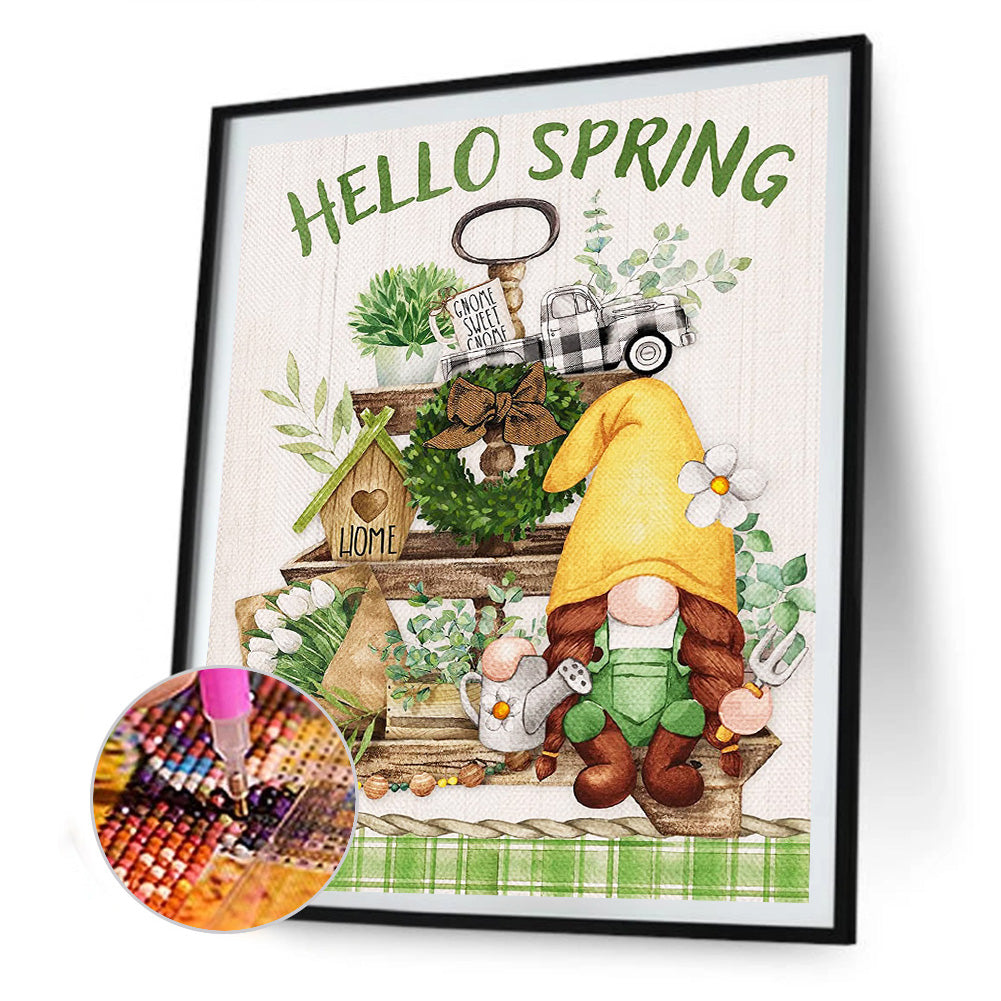 Spring Goblins 30*40CM(Canvas) Full Round Drill Diamond Painting