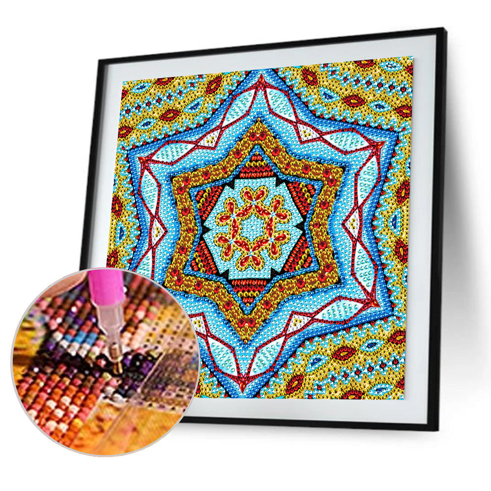 Mandala 30*30CM(Canvas) Crystal Drill Diamond Paiting