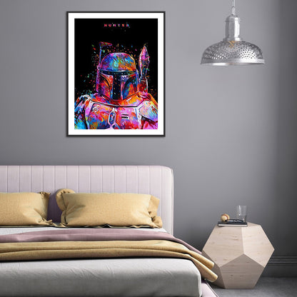 Star Wars - Boba Fett 30*40CM(Canvas) Full Round Drill Diamond Painting