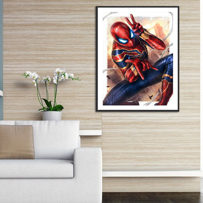 Spiderman 30*40CM(Canvas) Full Round Drill Diamond Painting