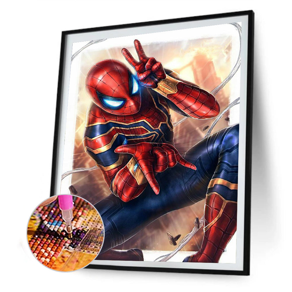 Spiderman 30*40CM(Canvas) Full Round Drill Diamond Painting