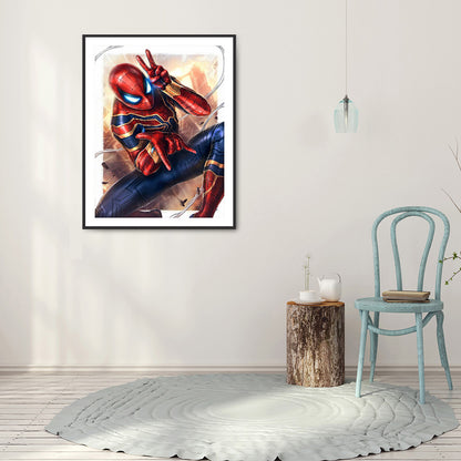 Spiderman 30*40CM(Canvas) Full Round Drill Diamond Painting