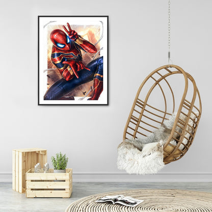 Spiderman 30*40CM(Canvas) Full Round Drill Diamond Painting