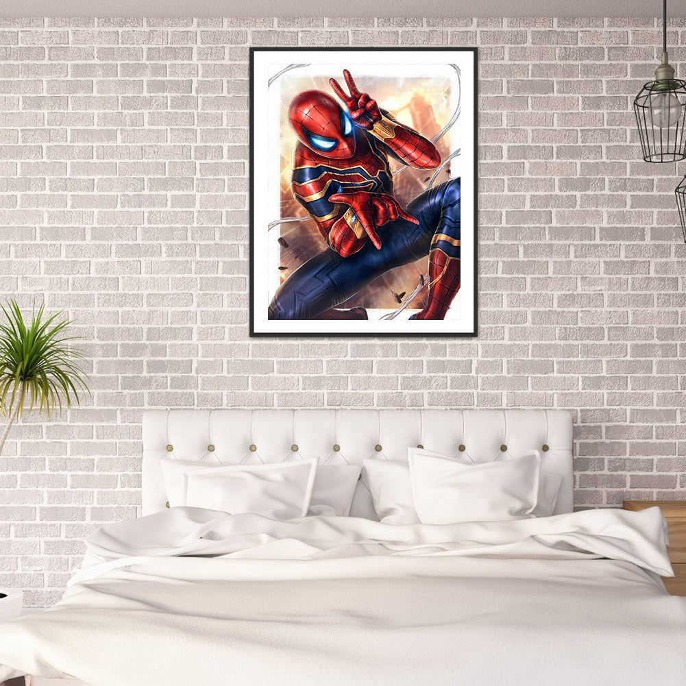 Spiderman 30*40CM(Canvas) Full Round Drill Diamond Painting