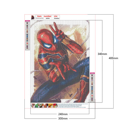 Spiderman 30*40CM(Canvas) Full Round Drill Diamond Painting