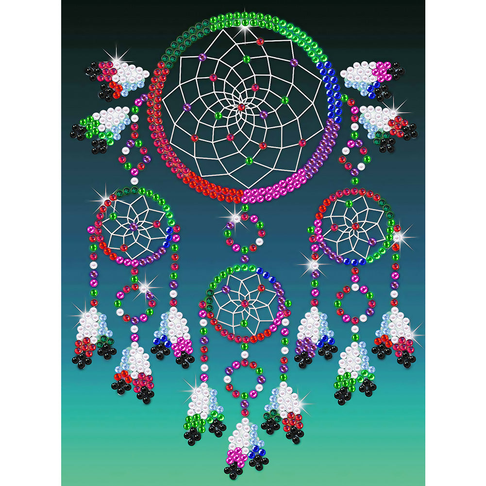Colorful Dream Catcher 30*40CM(Canvas) Crystal Drill Diamond Paiting