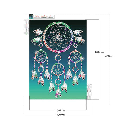 Colorful Dream Catcher 30*40CM(Canvas) Crystal Drill Diamond Paiting