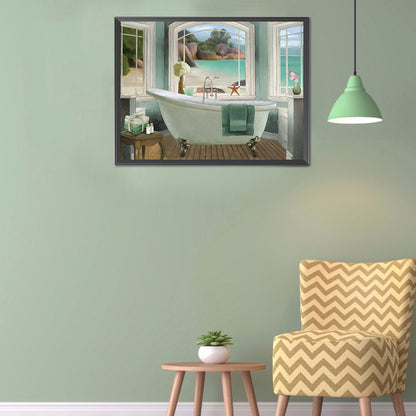 Tub 40*30CM(Canvas) Full Round Drill Diamond Painting