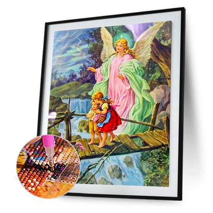 Angel And Child - Full Round Drill Diamond Painting 30*40CM