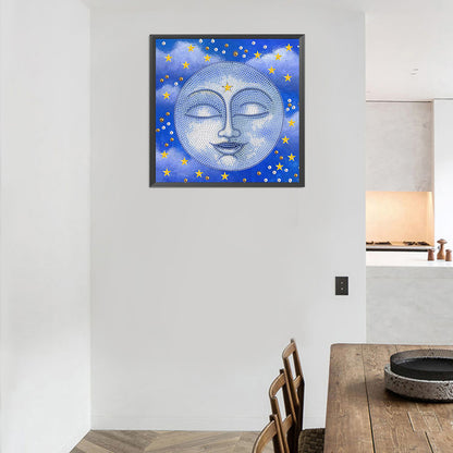 Moon 30*30CM(Canvas) Special Shaped Drill Diamond Paiting