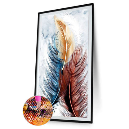 Feather 40*80CM(Canvas) Full Round Drill Diamond Painting