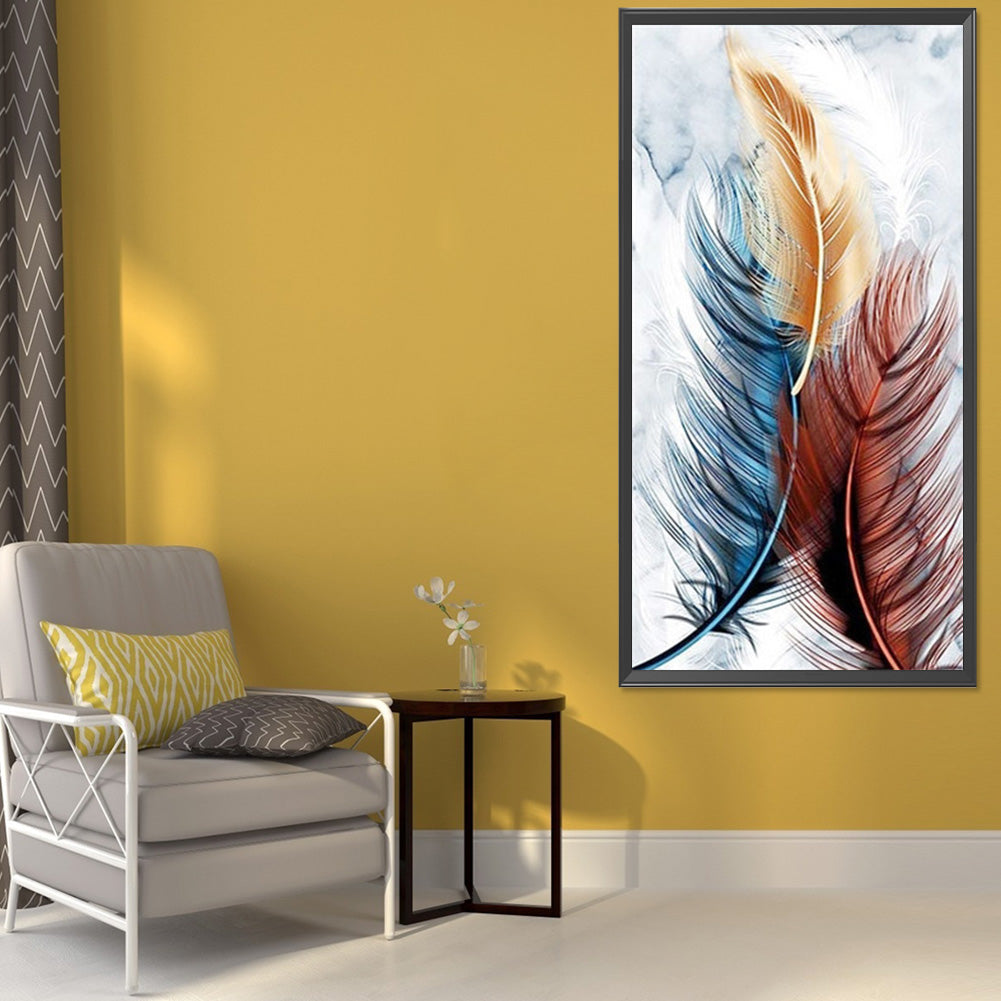 Feather 40*80CM(Canvas) Full Round Drill Diamond Painting