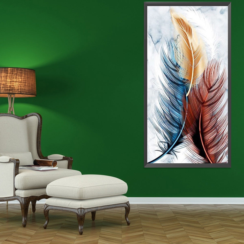 Feather 40*80CM(Canvas) Full Round Drill Diamond Painting