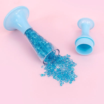 Flower Pot 5D Diamond Painting Point Drill Pen DIY Crafts (w/ Drill Blue)