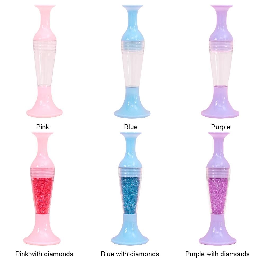 Flower Pot 5D Diamond Painting Point Drill Pen DIY Crafts (w/ Drill Blue)