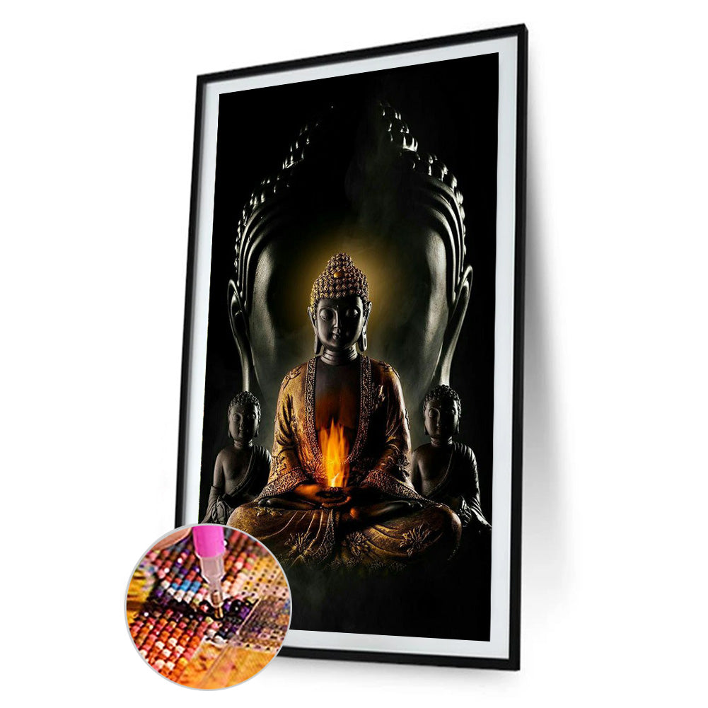 Buddha'S Light Shines - Full Round Drill Diamond Painting 40*70CM