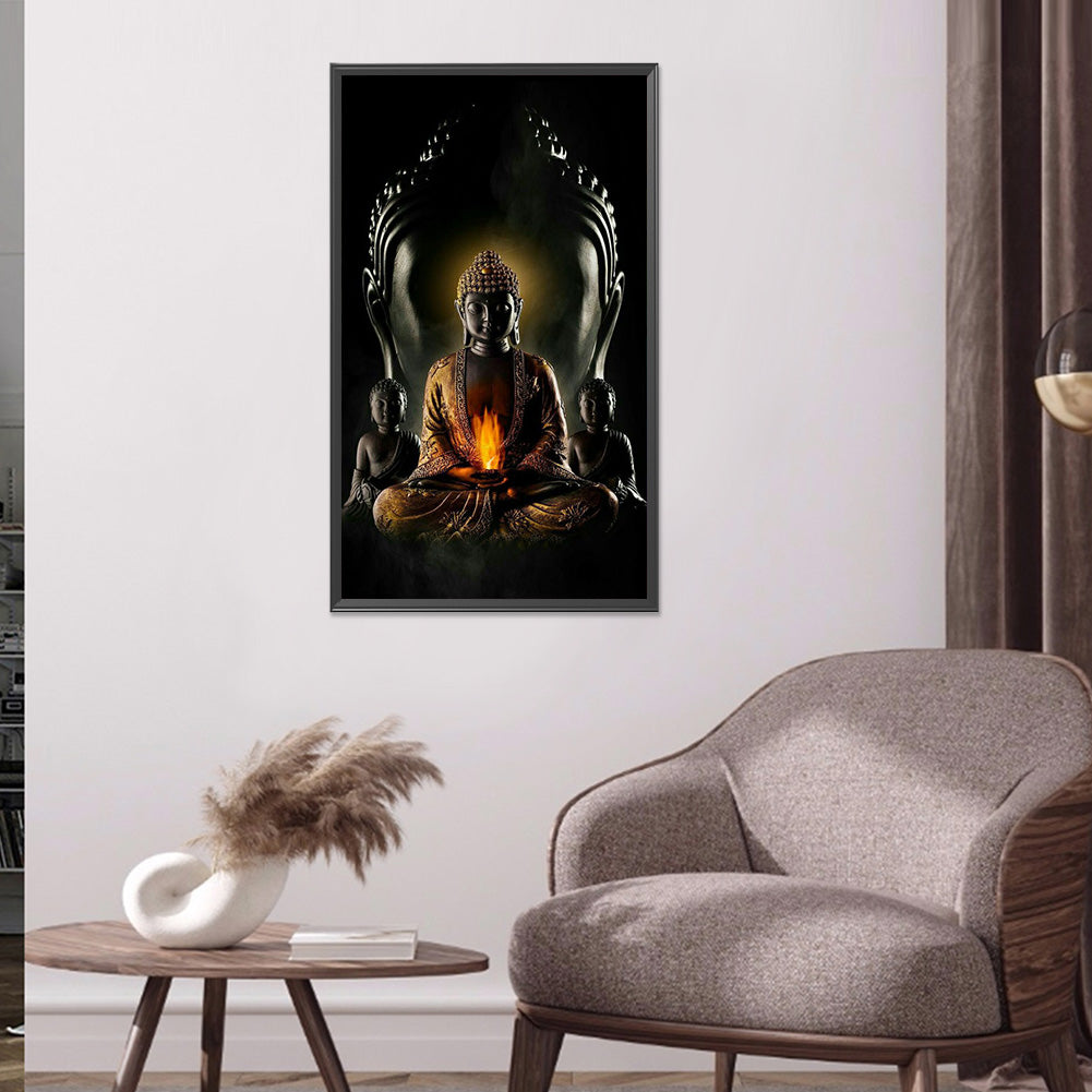 Buddha'S Light Shines - Full Round Drill Diamond Painting 40*70CM