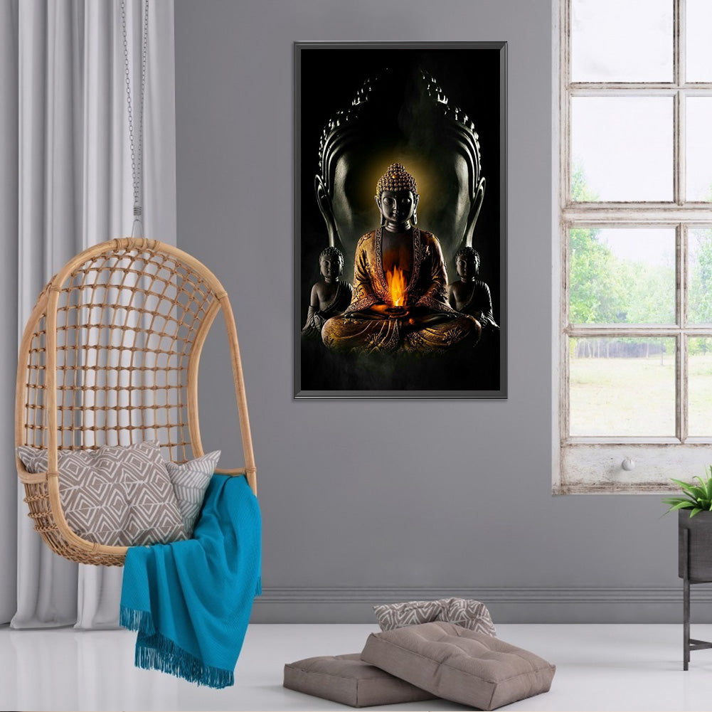 Buddha'S Light Shines - Full Round Drill Diamond Painting 40*70CM