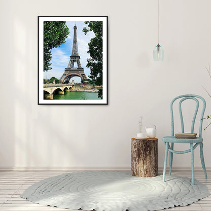 Eiffel Tower - Full Round Drill Diamond Painting 30*40CM
