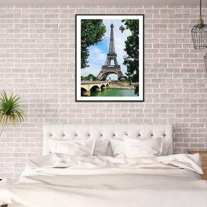 Eiffel Tower - Full Round Drill Diamond Painting 30*40CM