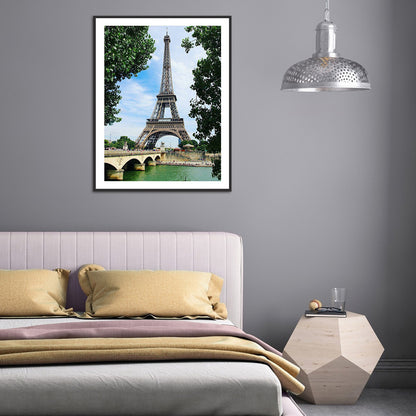 Eiffel Tower - Full Round Drill Diamond Painting 30*40CM