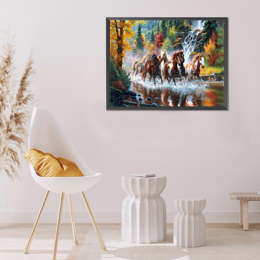 Horse Galloping - Full Round Drill Diamond Painting 50*40CM