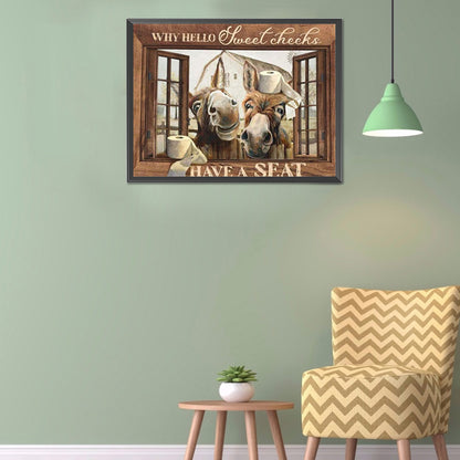 Donkey - Full Round Drill Diamond Painting 50*40CM