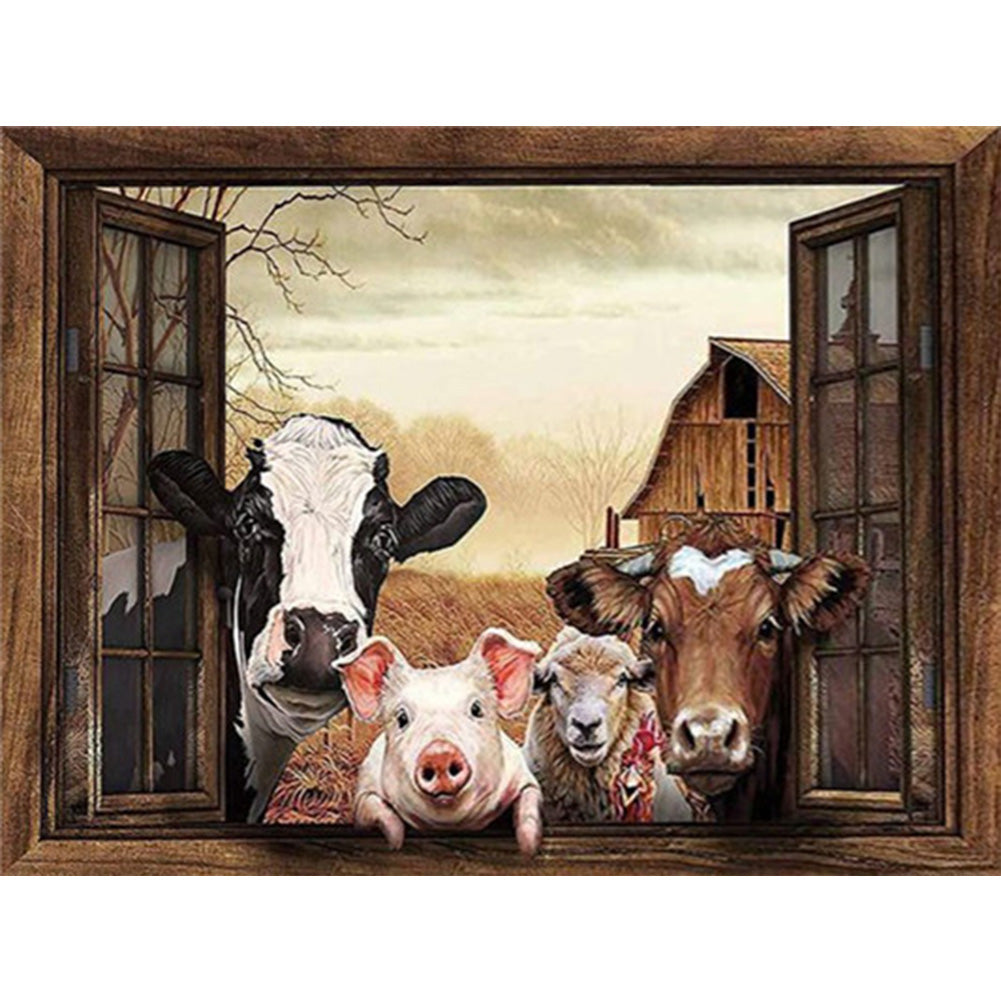 Donkey - Full Round Drill Diamond Painting 50*40CM