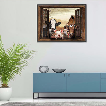 Donkey - Full Round Drill Diamond Painting 50*40CM