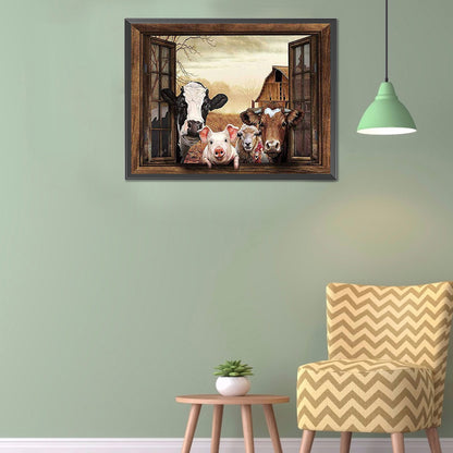 Donkey - Full Round Drill Diamond Painting 50*40CM