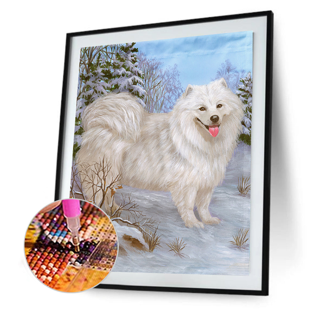 Dog - Full Round Drill Diamond Painting 30*40CM