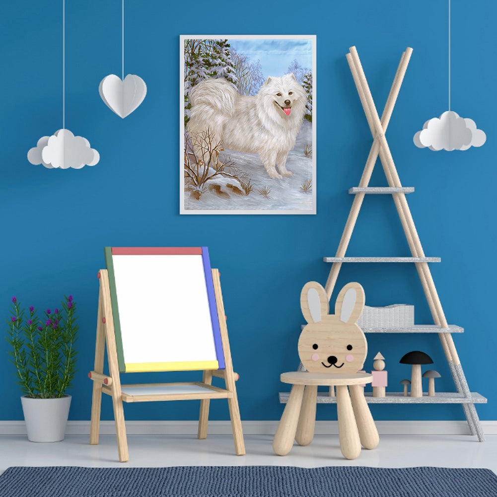 Dog - Full Round Drill Diamond Painting 30*40CM