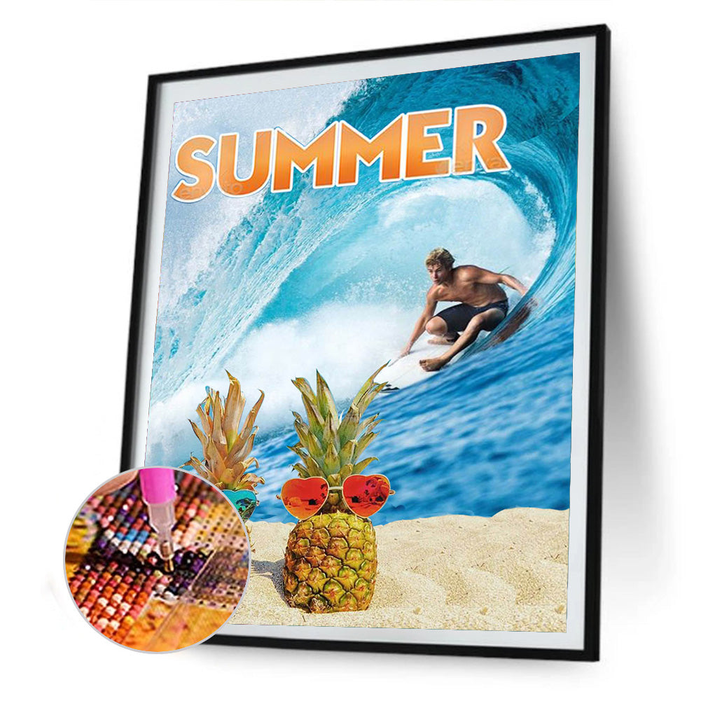 Refreshing Summer - Full Round Drill Diamond Painting 30*40CM