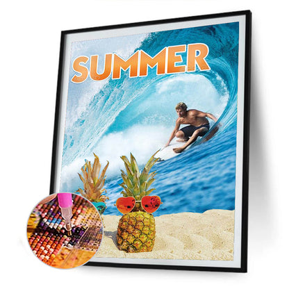 Refreshing Summer - Full Round Drill Diamond Painting 30*40CM