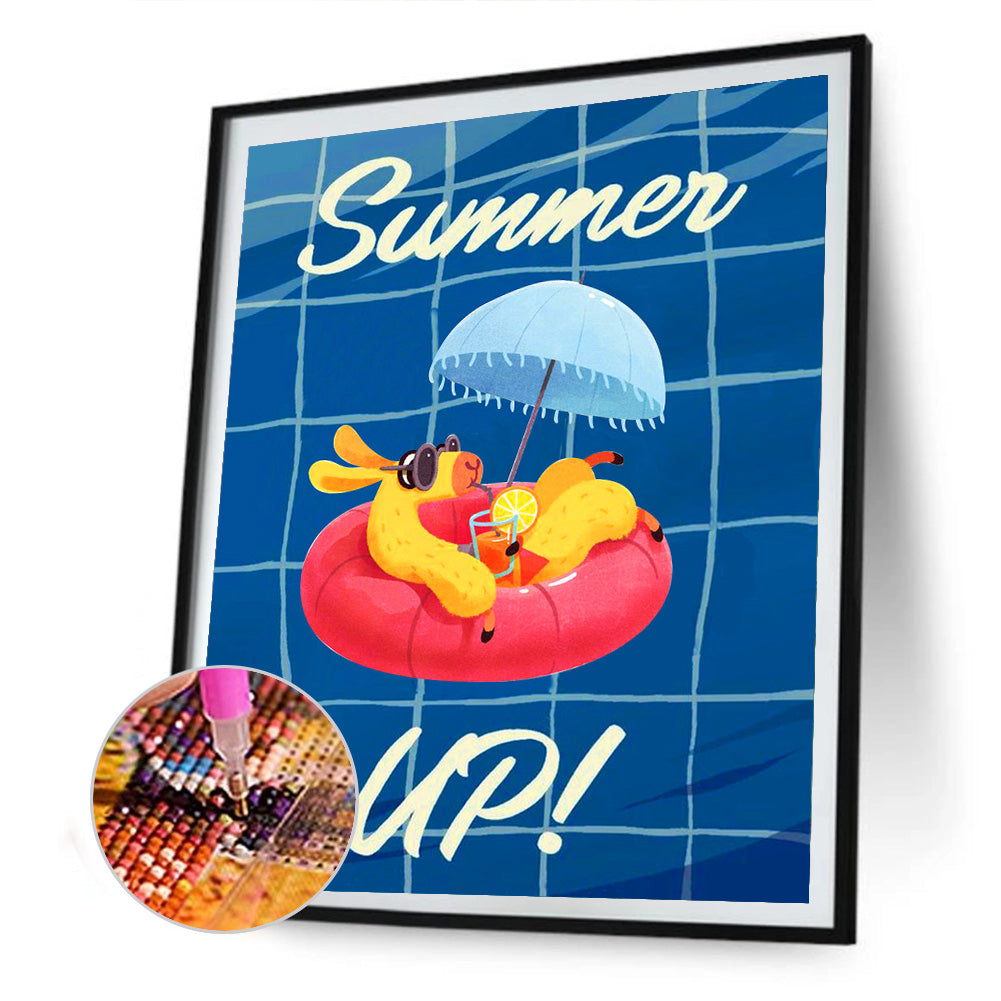 Refreshing Summer - Full Round Drill Diamond Painting 30*40CM