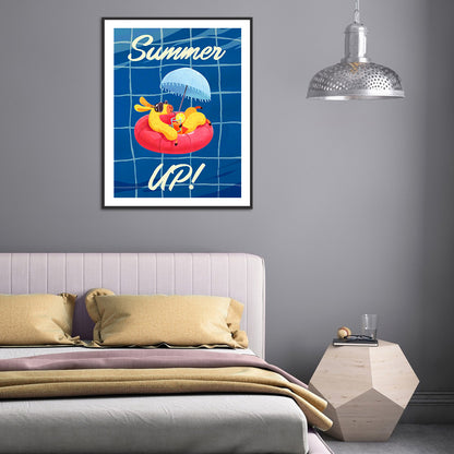 Refreshing Summer - Full Round Drill Diamond Painting 30*40CM