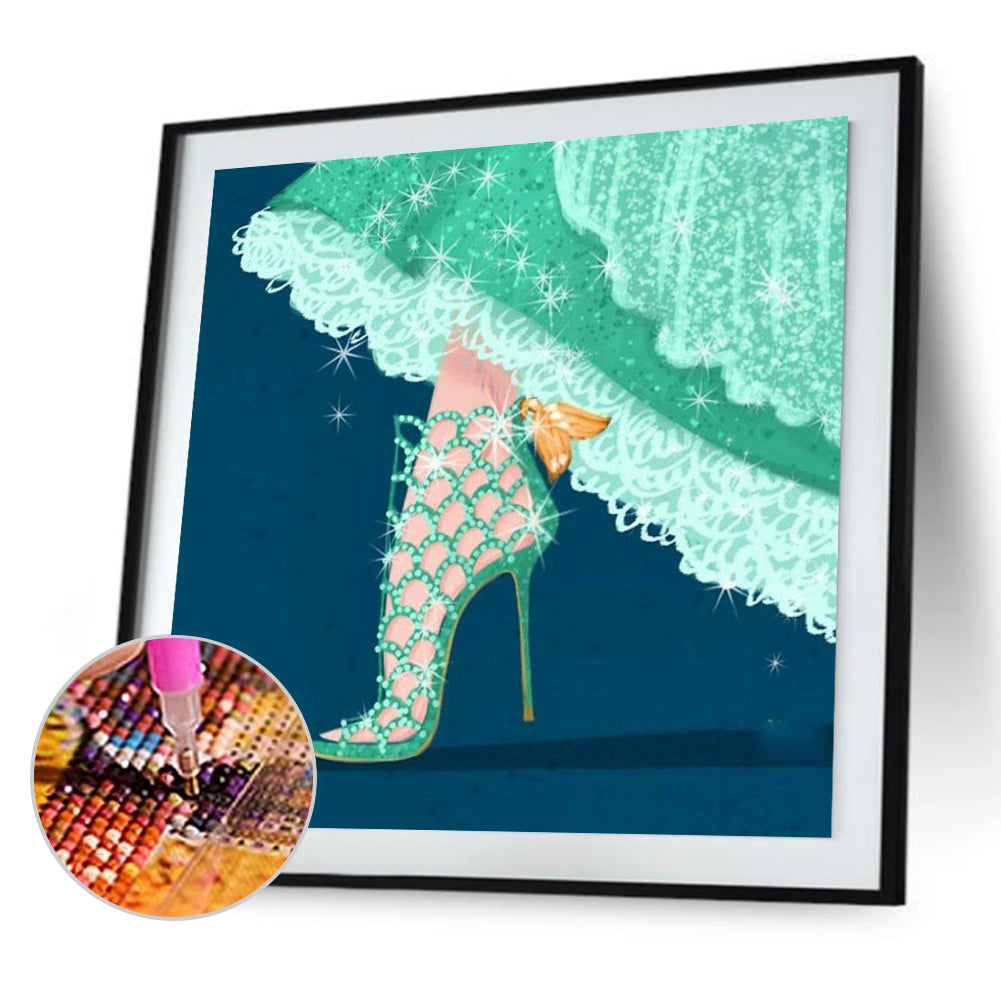 Princess High Heels - Full Round Drill Diamond Painting 30*30CM