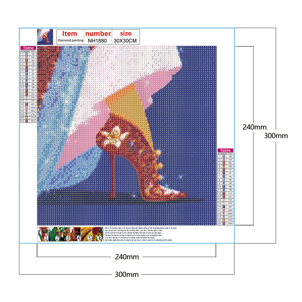 Princess High Heels - Full Round Drill Diamond Painting 30*30CM