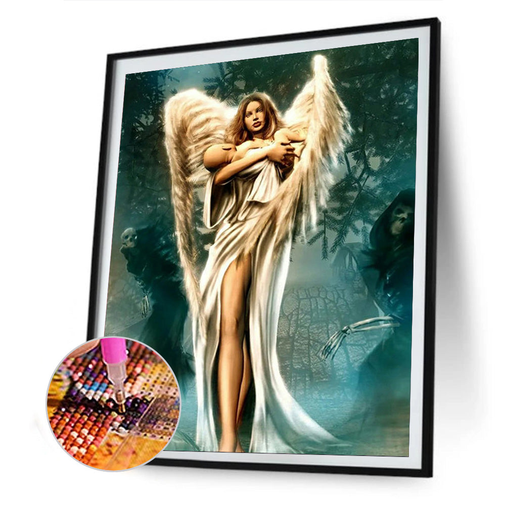 Angel - Full Round Drill Diamond Painting 30*40CM